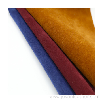 flocked suede leather PU material for shoes